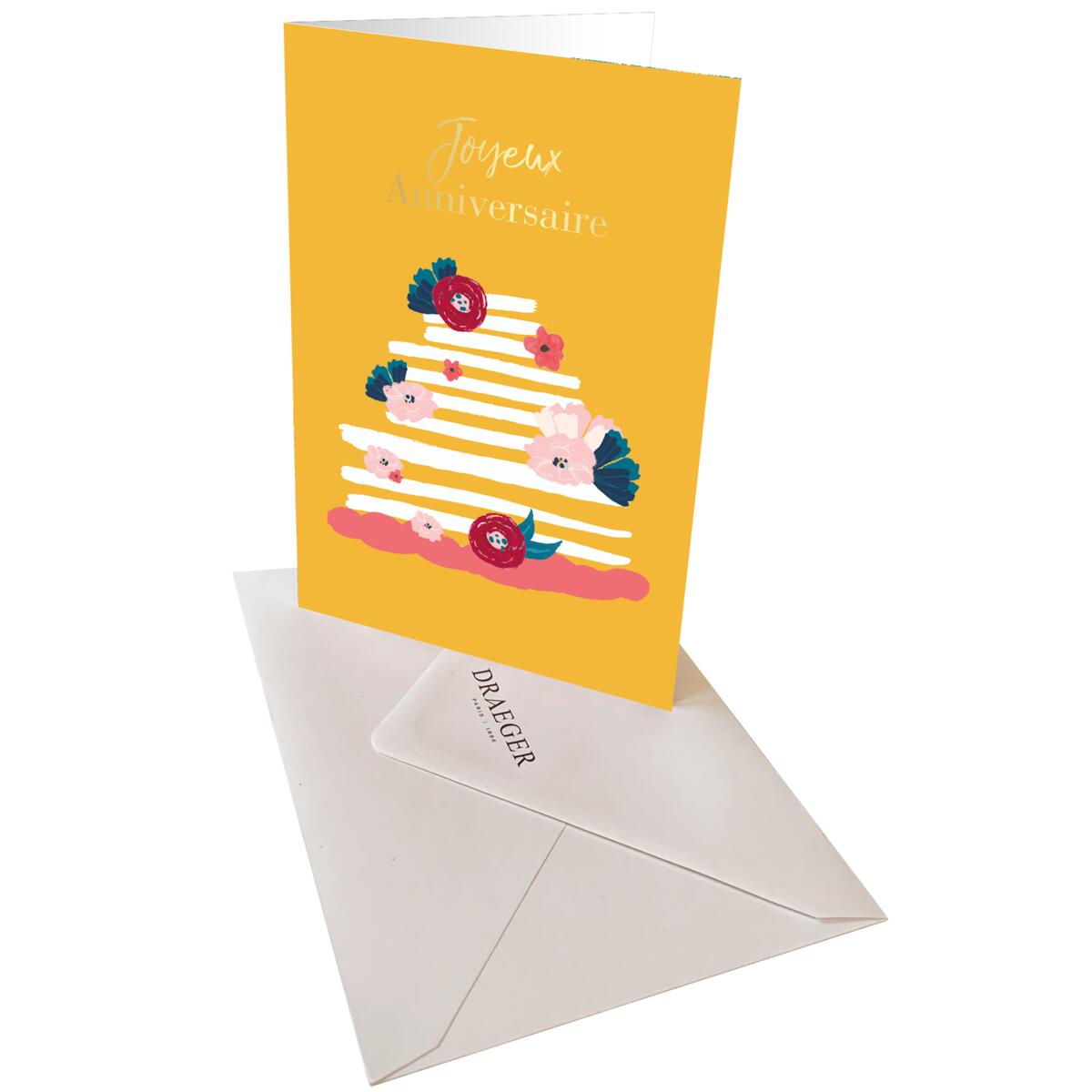 Carte anniversaire femme Gateau joyeux anniversaire 3