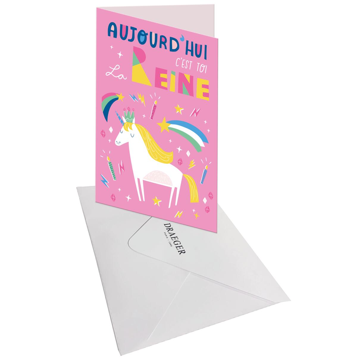 Carte anniversaire enfant Reine 3