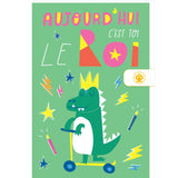 Carte anniversaire enfant Roi 1