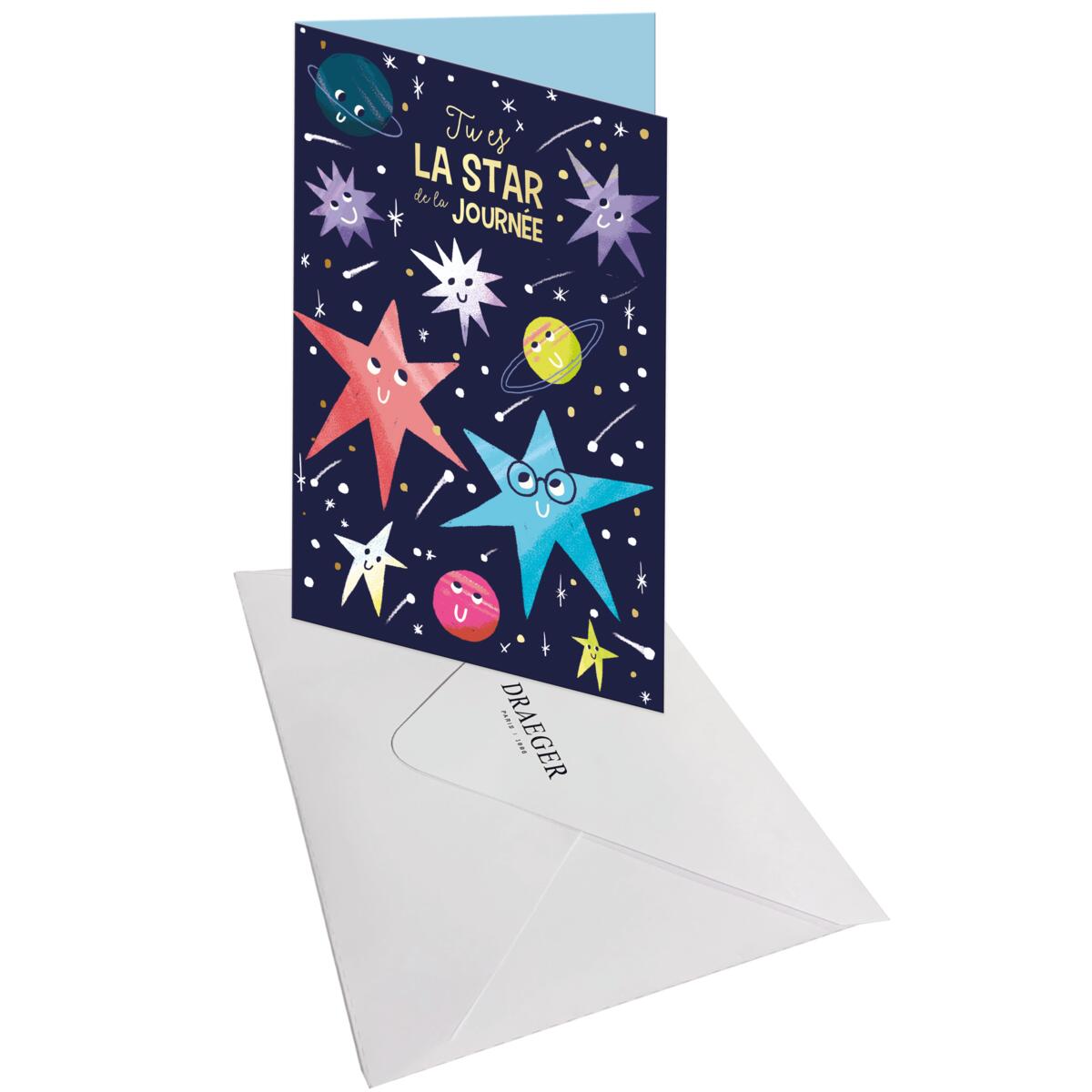 Carte anniversaire enfant La star de la journée 3