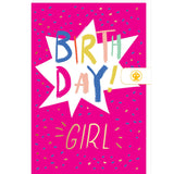 Carte anniversaire enfant Birthday girl 1