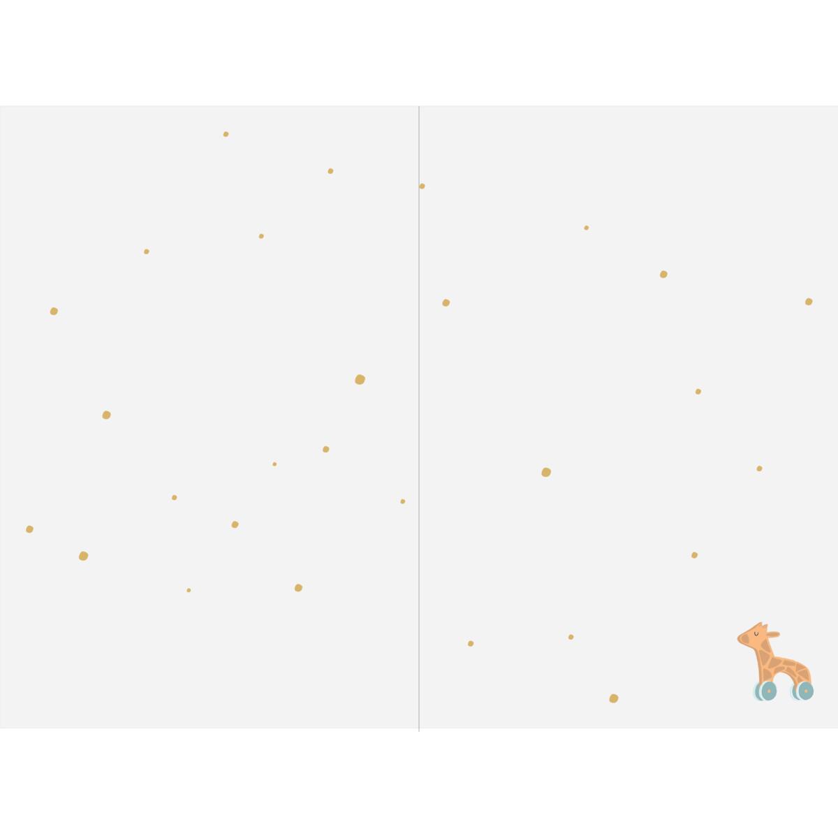 Carte naissance Giraphe bout de chou 2