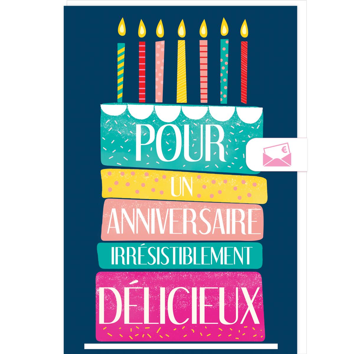 Carte anniversaire femme Anniversaire délicieux 1