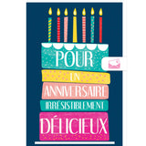 Carte anniversaire femme Anniversaire délicieux 1