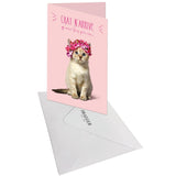 Carte anniversaire femme Chat 3