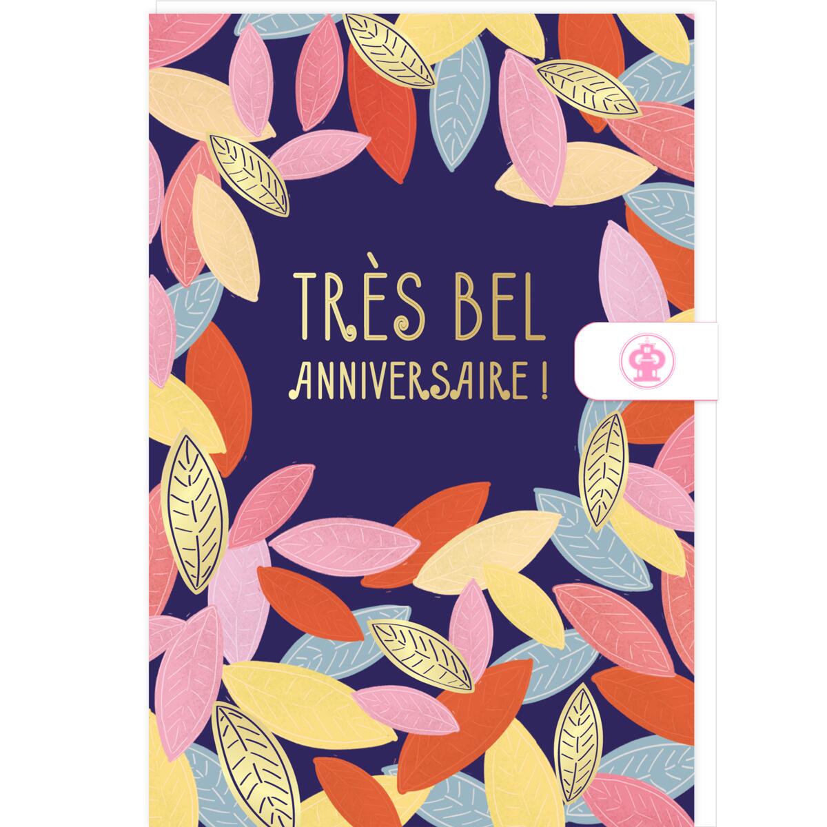 Carte anniversaire femme Très bel anniversaire 1