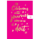 Carte anniversaire femme Célébrons cette journée 1