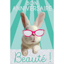 Carte anniversaire humour Lapin 1