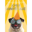 Carte anniversaire humour Chien chapeau 1