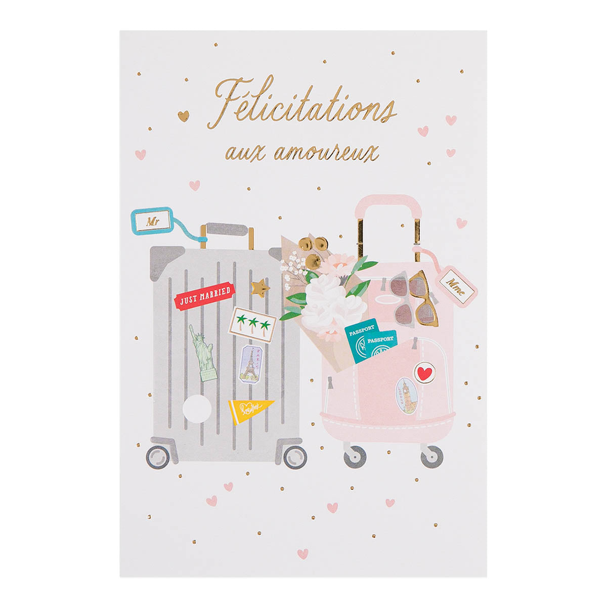 Wedding card Lots of happiness