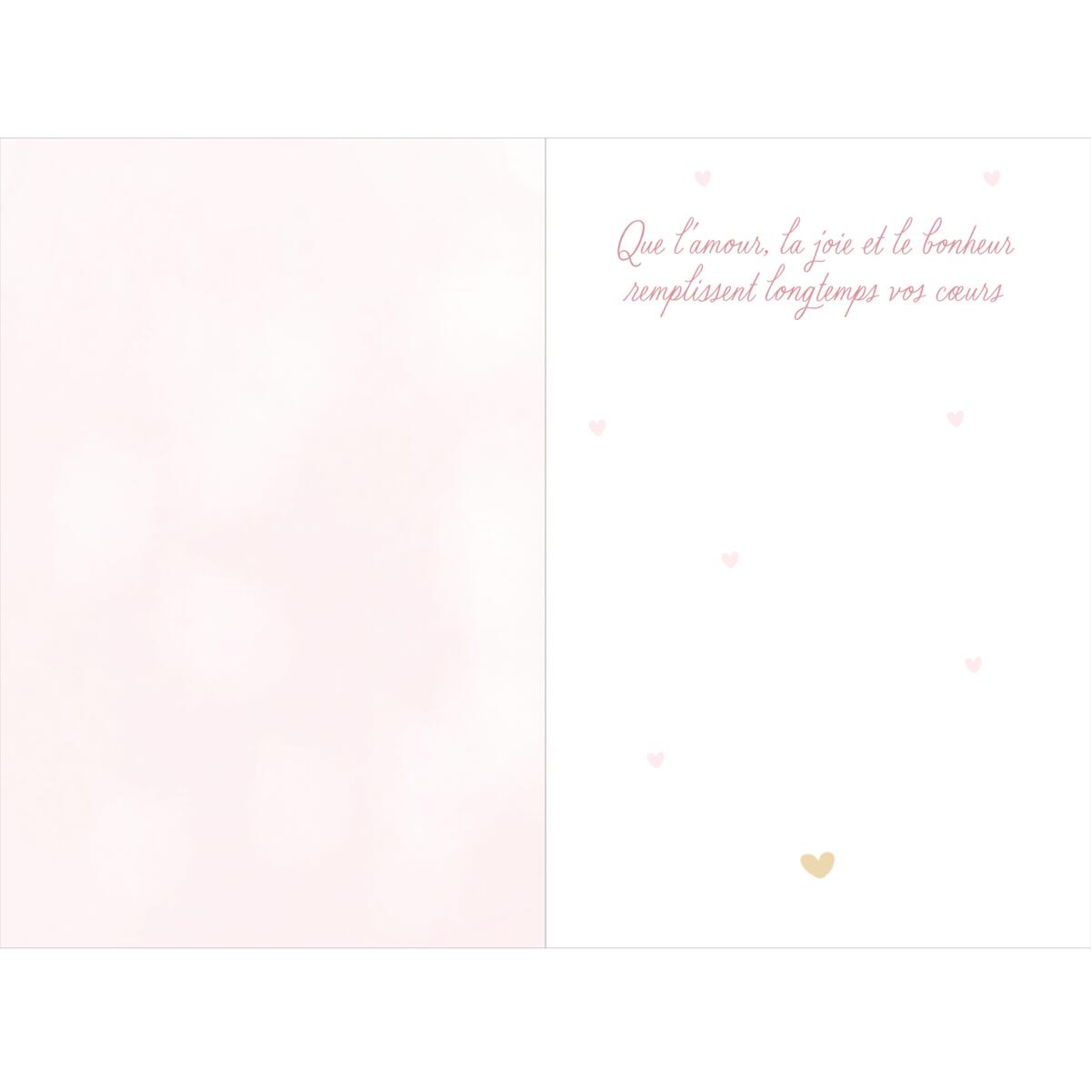 Carte mariage Félicitations aux amoureux 2