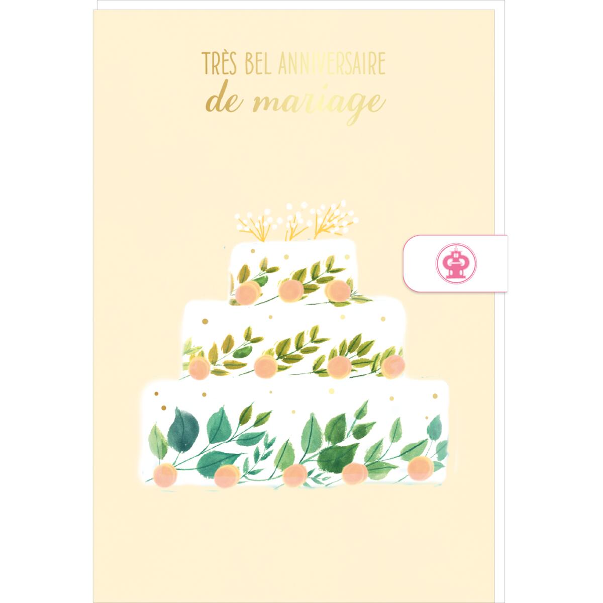 Carte mariage Gâteau 1