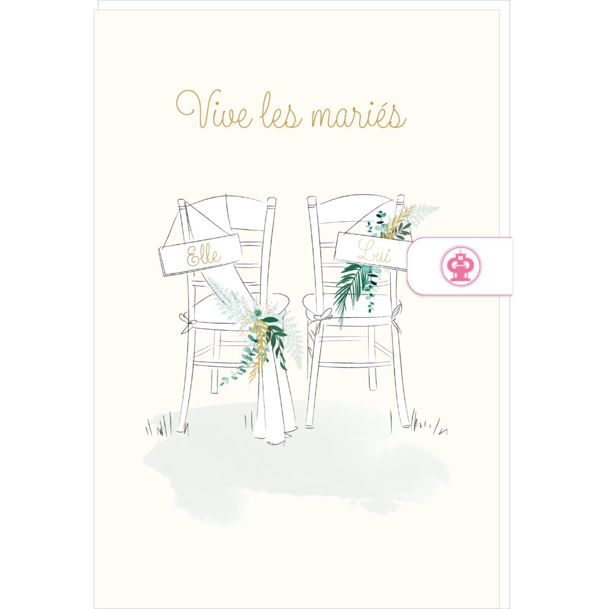 Carte mariage Vive les mariés 1