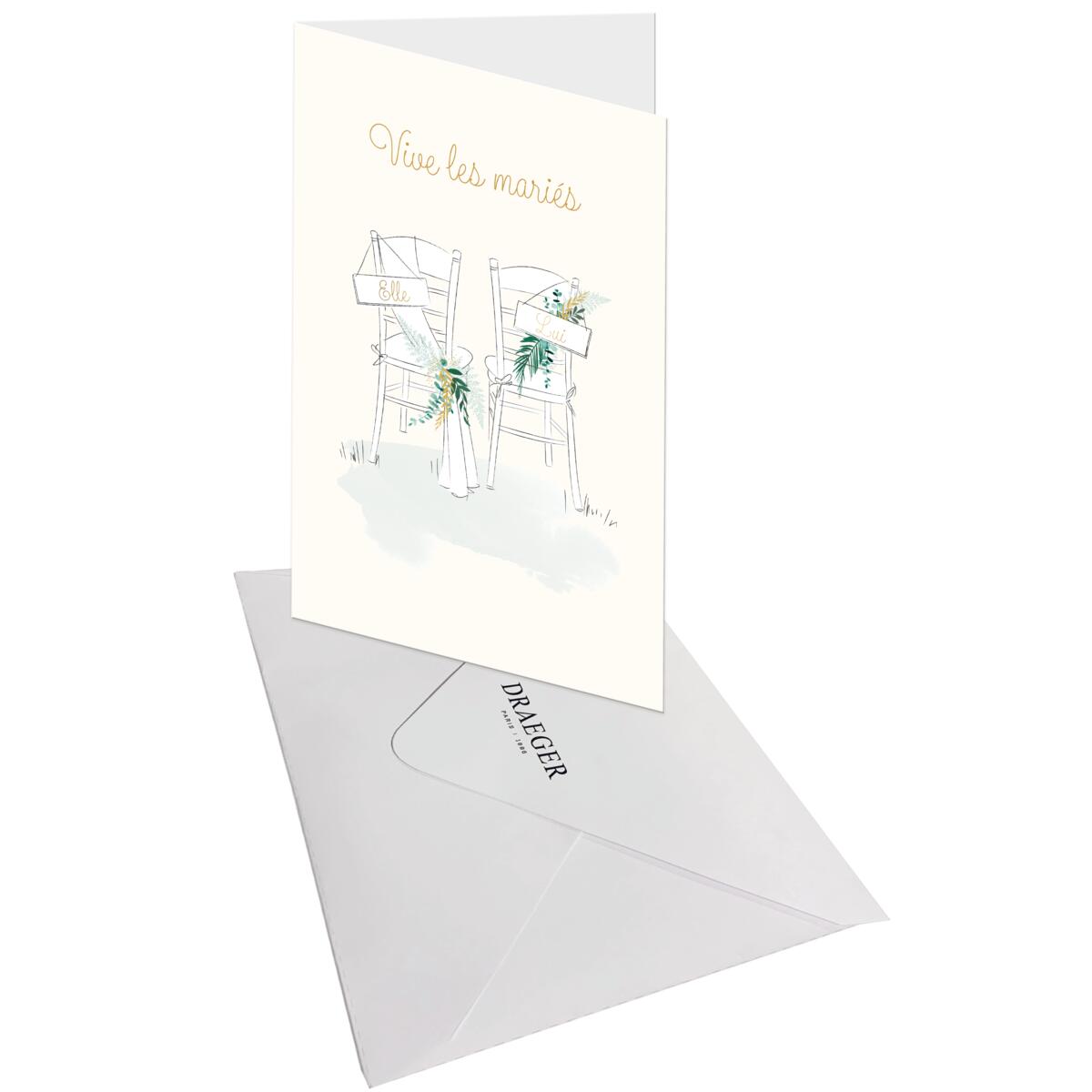 Carte mariage Vive les mariés 3