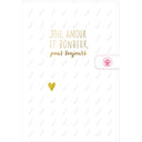 Carte mariage Joie amour et bonheur 1