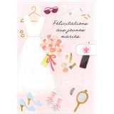 Carte mariage Félicitations aux jeunes mariés 1