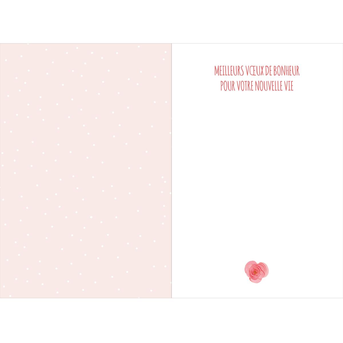 Carte mariage Par ici le bonheur 2