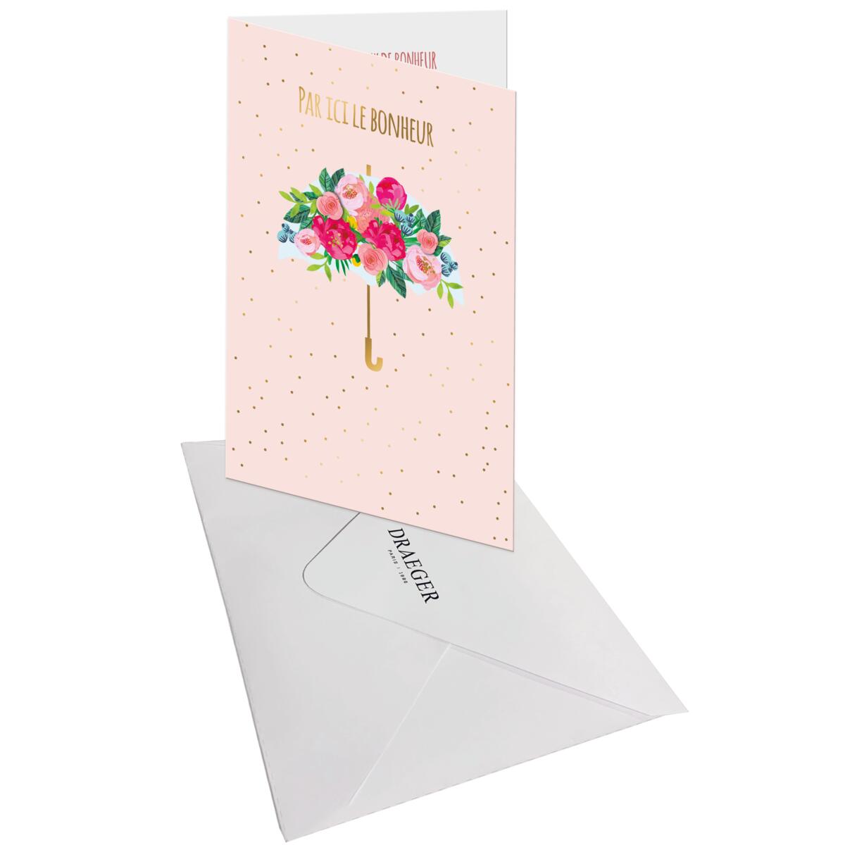 Carte mariage Par ici le bonheur 3
