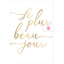 Carte mariage Le plus beau jour 1