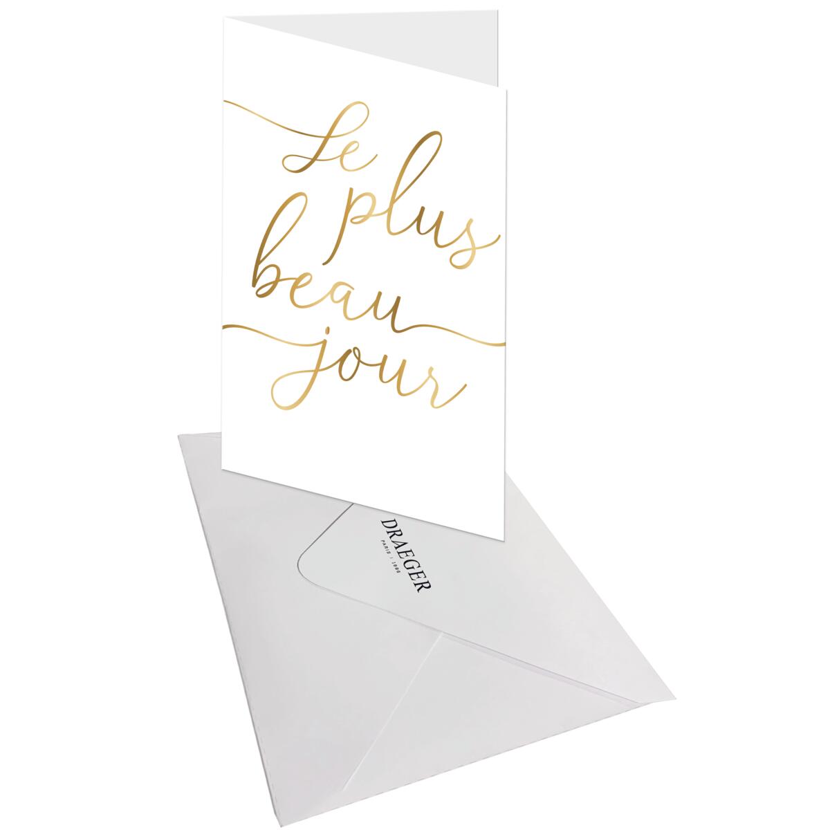 Carte mariage Le plus beau jour 3