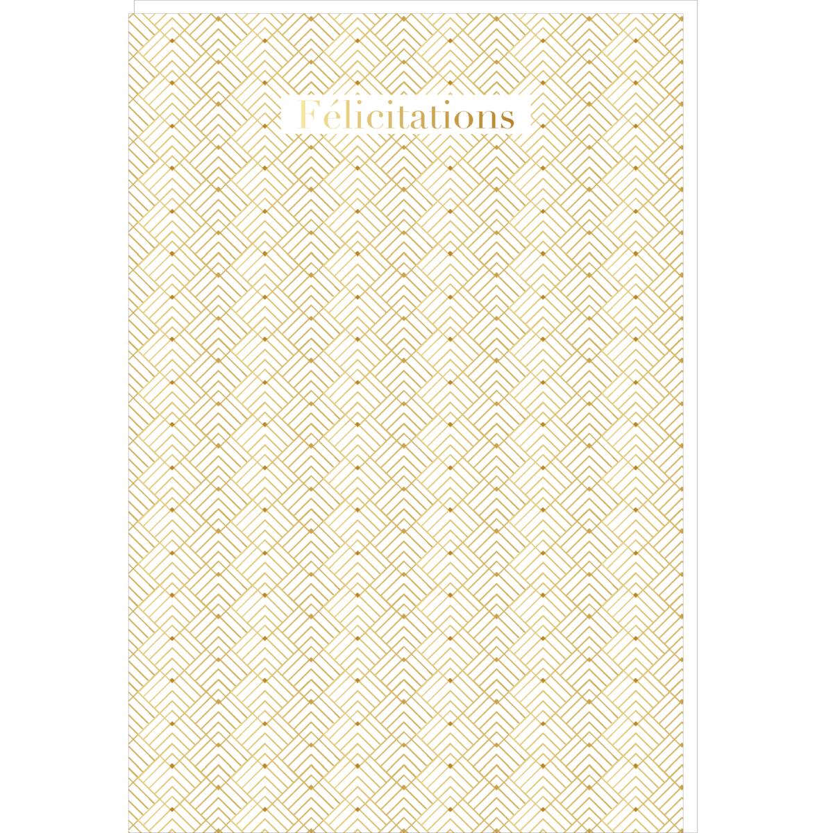 Carte mariage Félicitations or 1