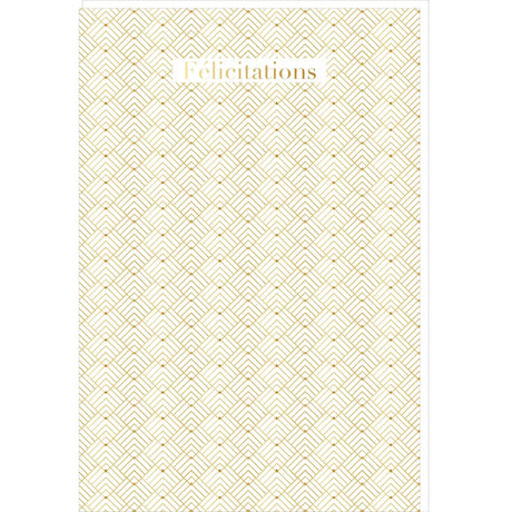 Carte mariage Félicitations or 1