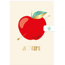 Carte Saint-Valentin Je t'aime pomme 1