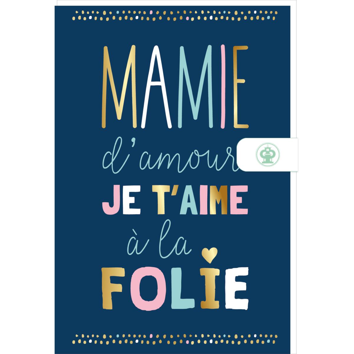 Carte fête des grands-mères Mamie d'amour 1