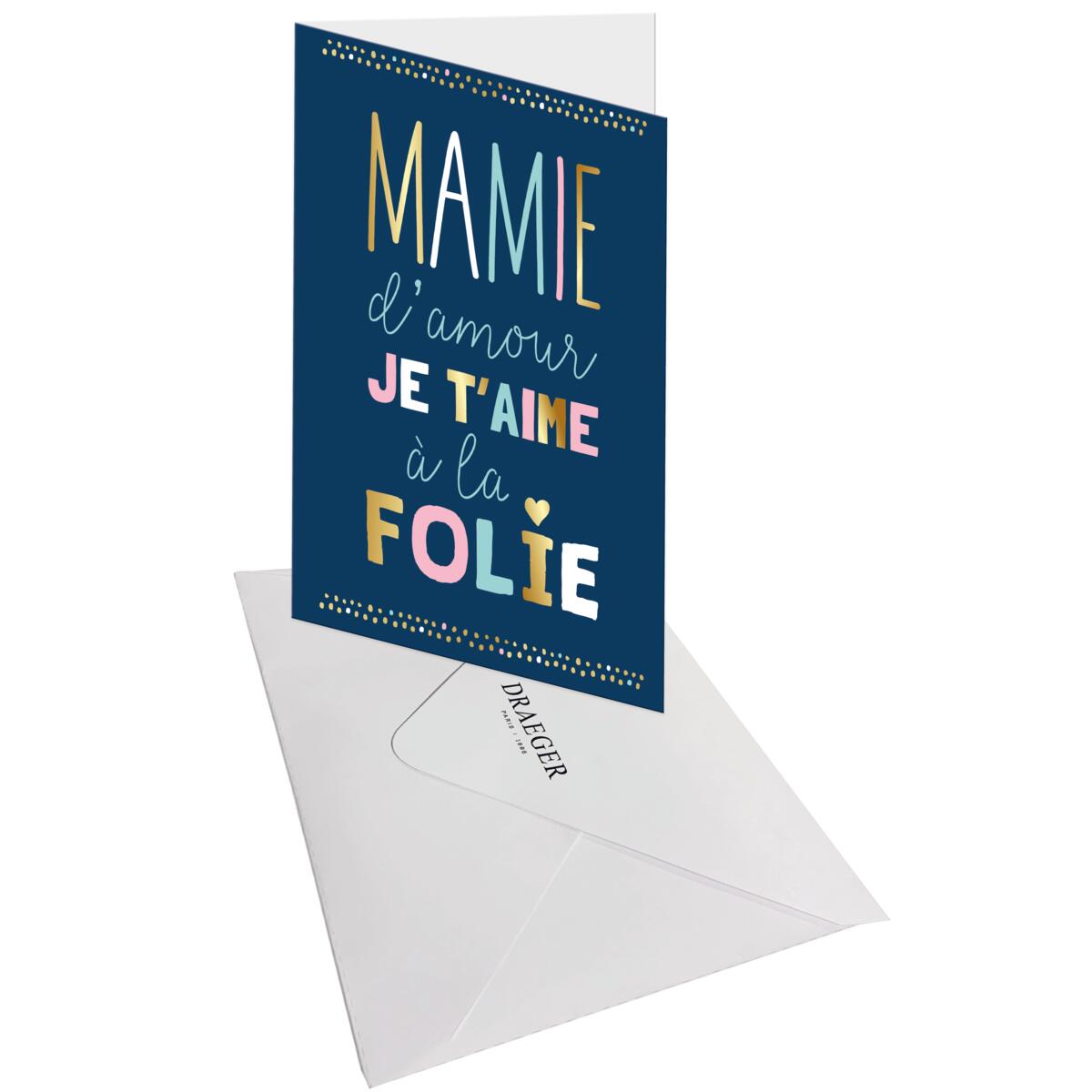 Carte fête des grands-mères Mamie d'amour 3