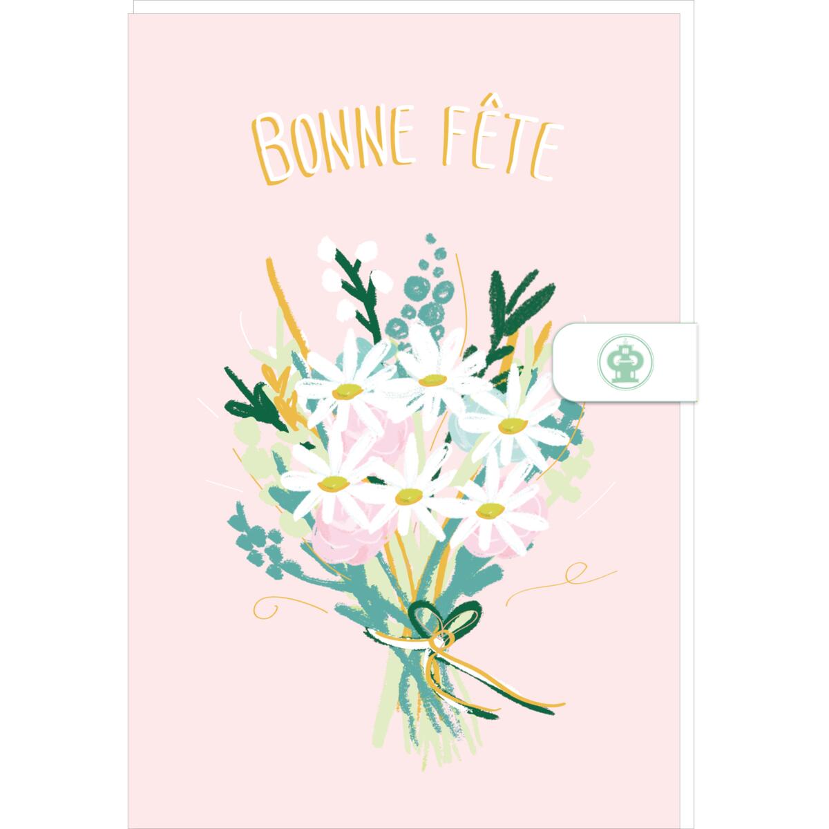 Carte fête des grands-mères Bonne fête bouquet 1