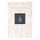 Carte bijou - Collier attrape-rêves
