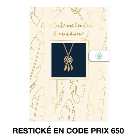 Carte bijou - Collier attrape-rêves 1