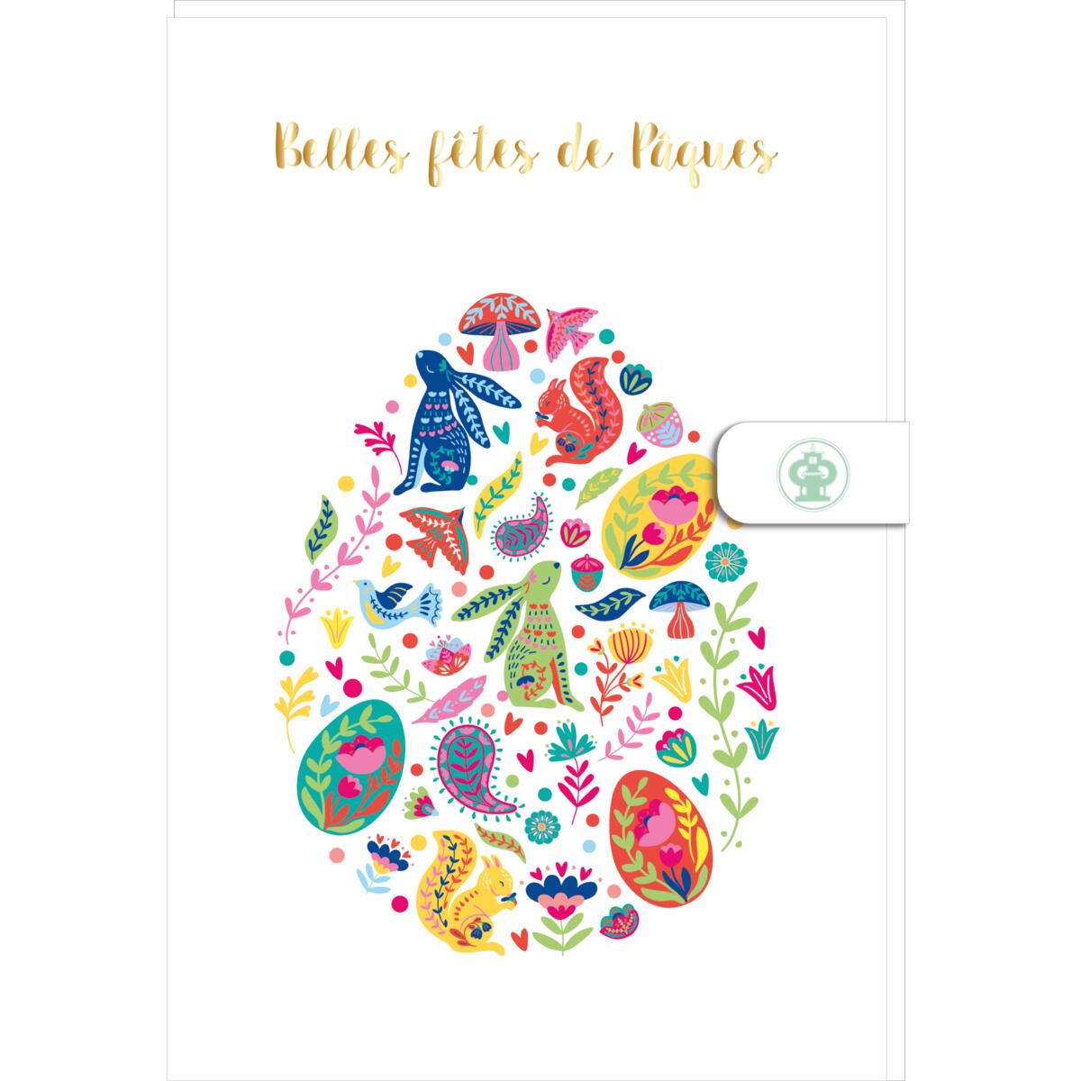 Carte de Pâques Animaux de la forêt 1