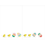 Carte de Pâques enfant Poussins & œufs 2