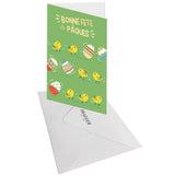 Carte de Pâques enfant Poussins & œufs 3