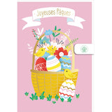 Carte de Pâques Panier et œufs 1