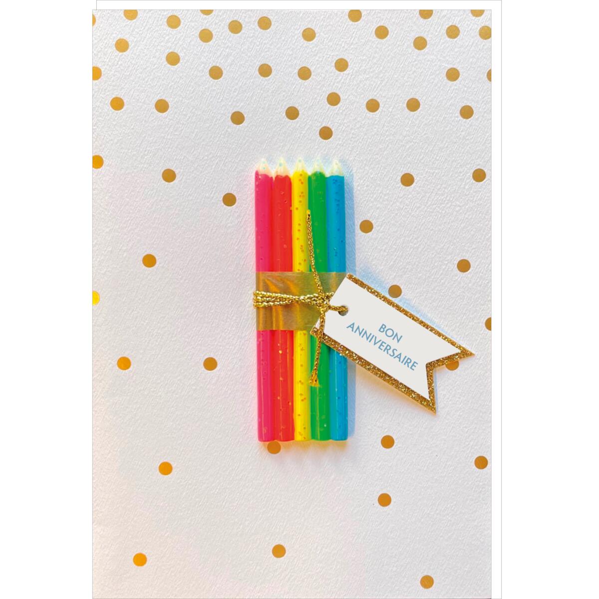 Carte anniversaire Signature 9 bougies 1