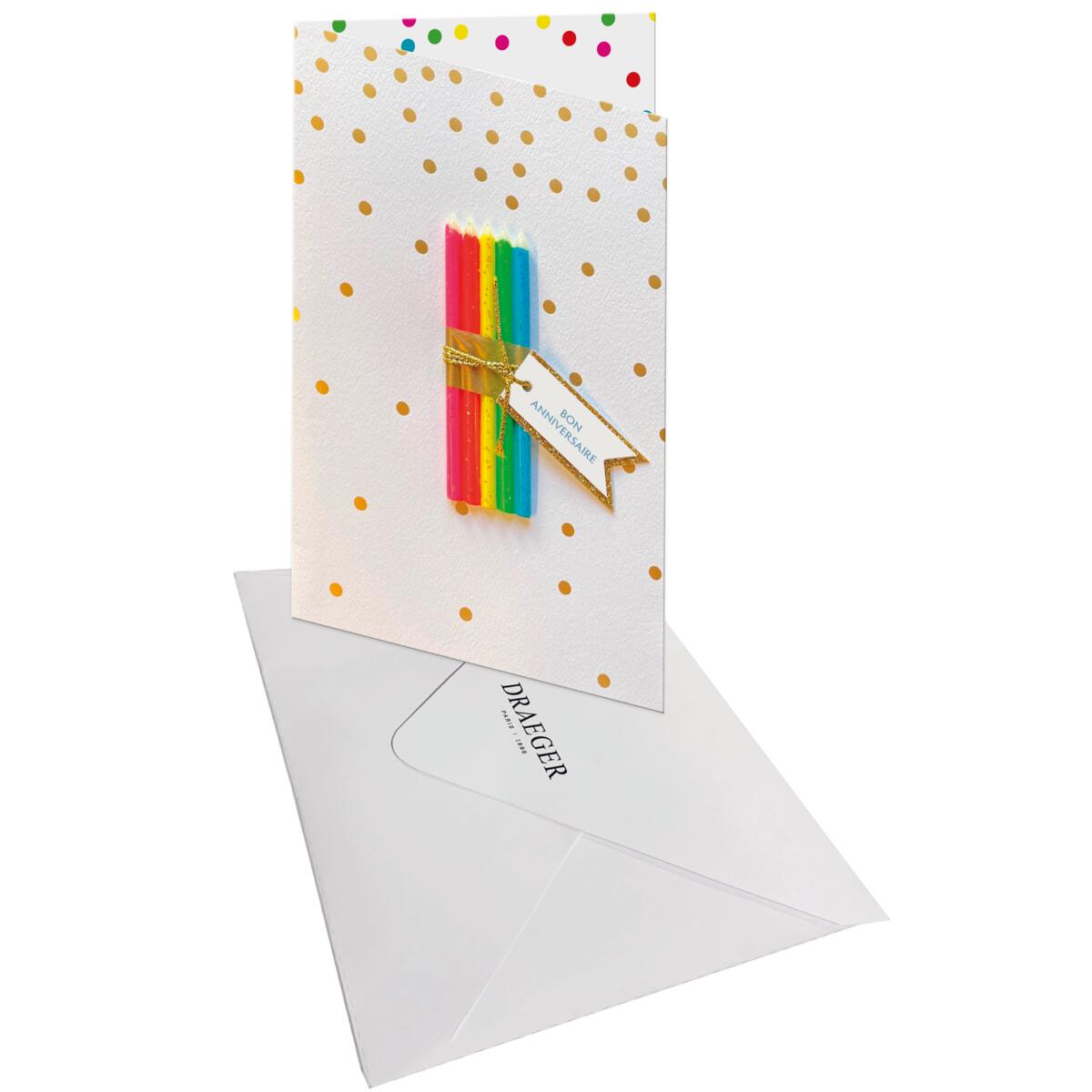 Carte anniversaire Signature 9 bougies 3