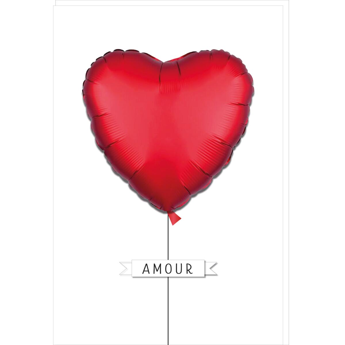 Carte mariage Signature Coeur ballon 1