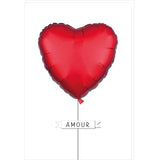 Carte mariage Signature Coeur ballon 1