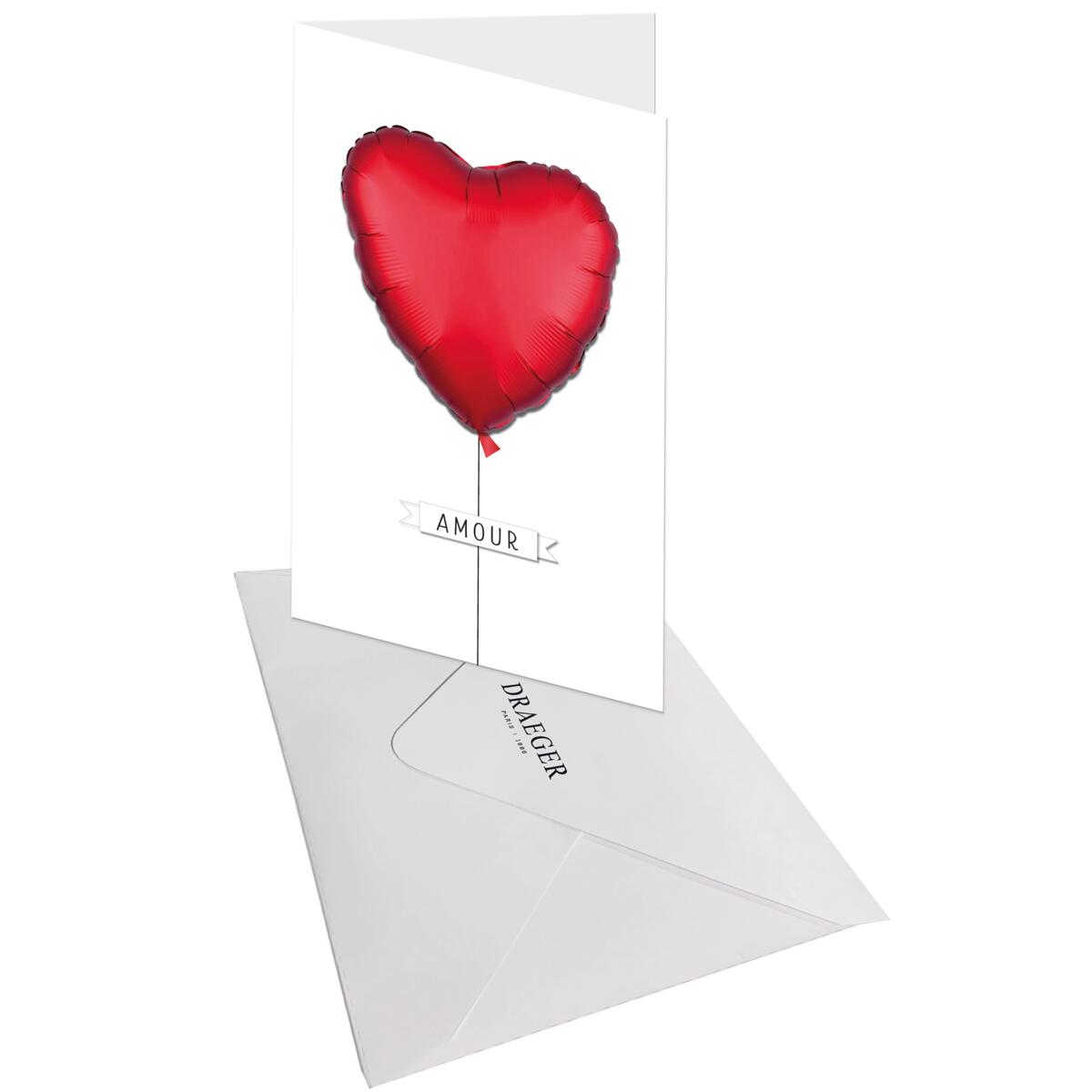 Carte mariage Signature Coeur ballon 3