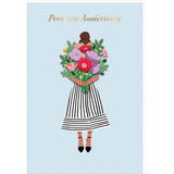 Carte anniversaire Signature Femme bouquet 1