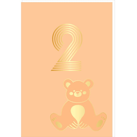 Carte anniversaire années 2 ans 1