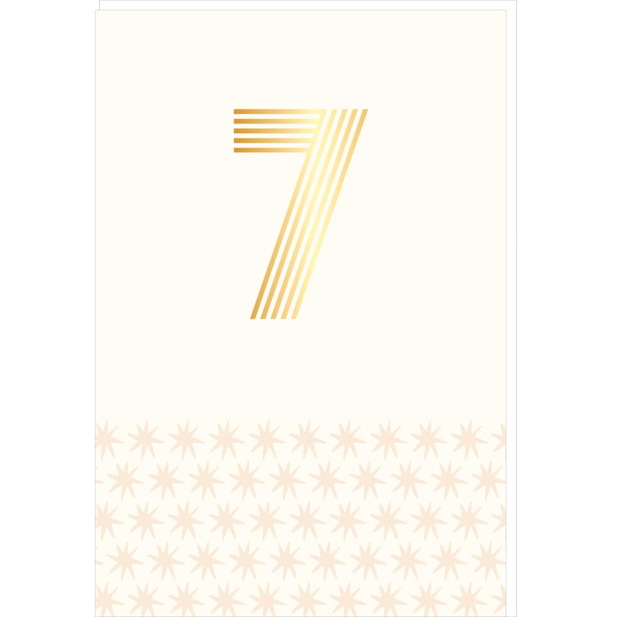 Carte anniversaire années 7 ans 1