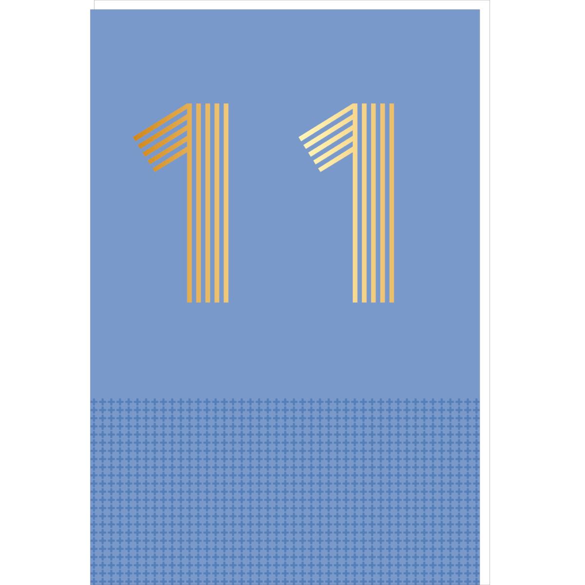 Carte anniversaire années 11 ans 1