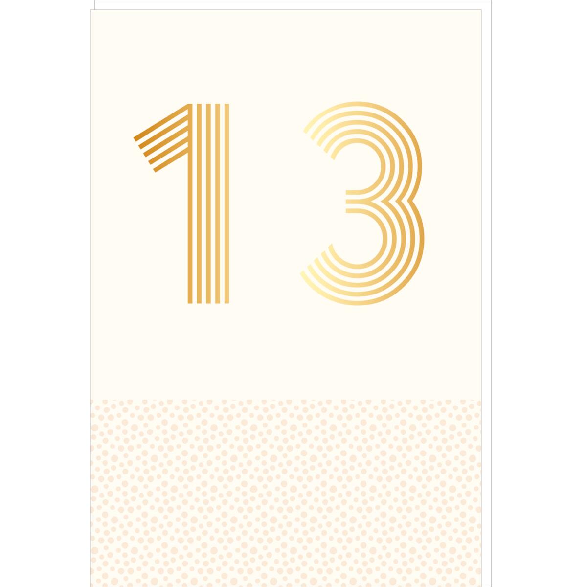 Carte anniversaire années 13 ans 1