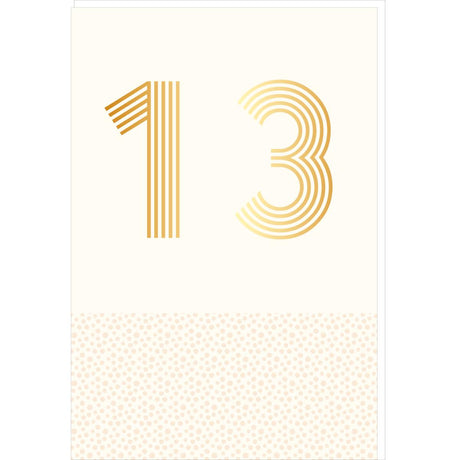 Carte anniversaire années 13 ans 1