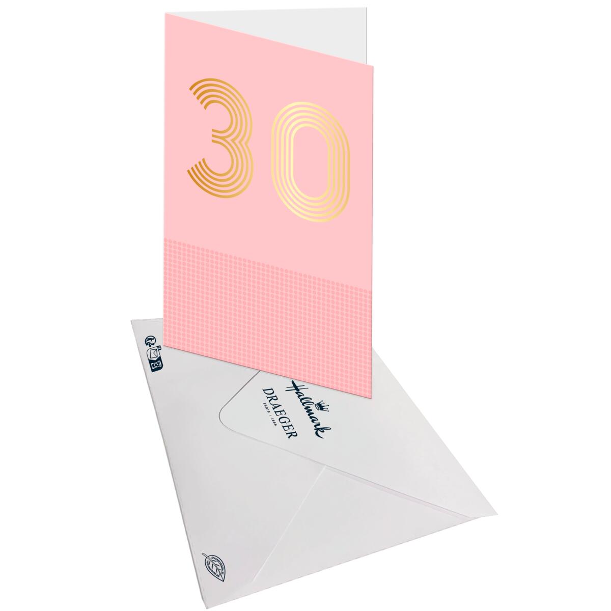 Carte anniversaire années 30 ans 3