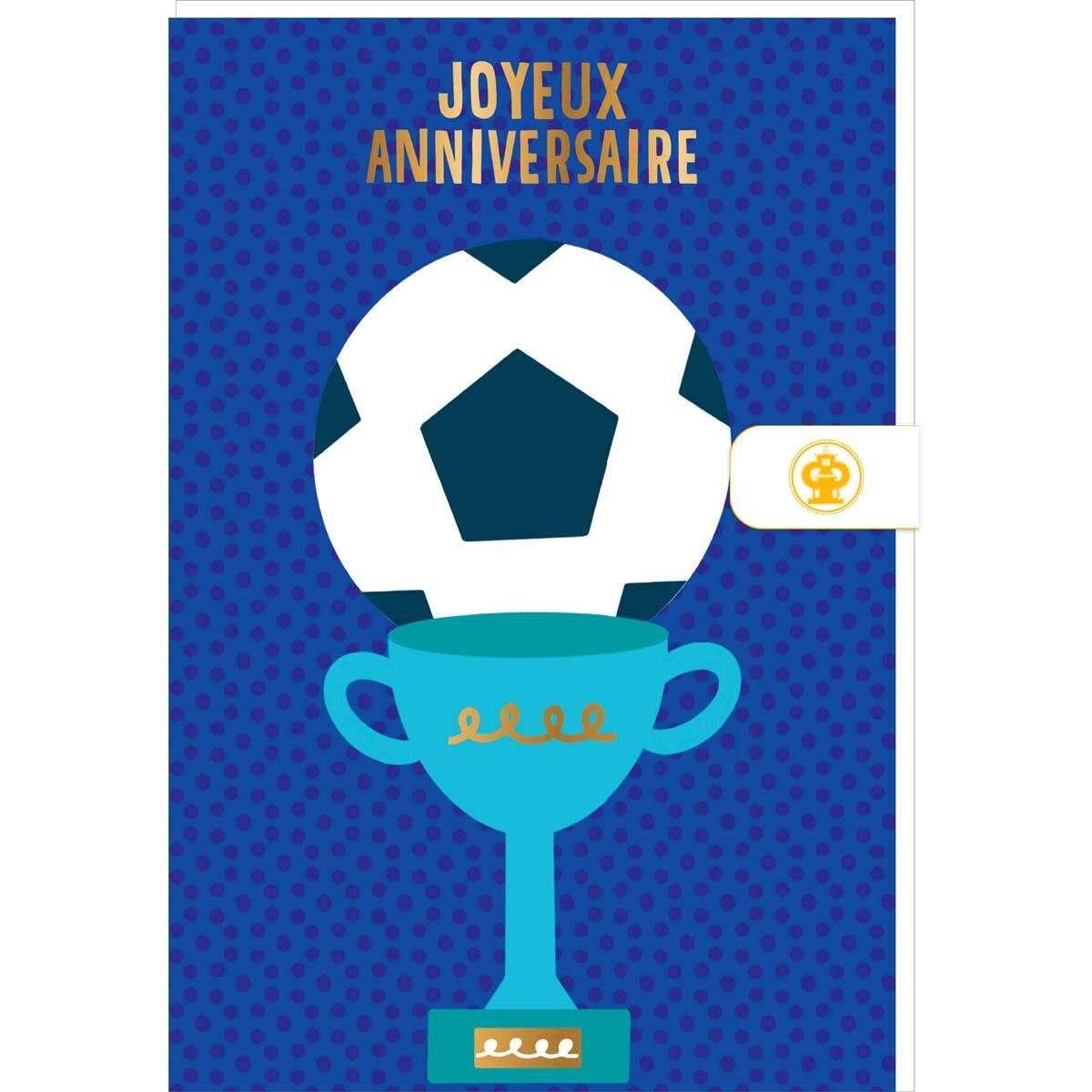 Carte anniversaire enfant Anniversaire foot 1
