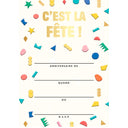 Carte anniversaire enfant C'est la fête 1